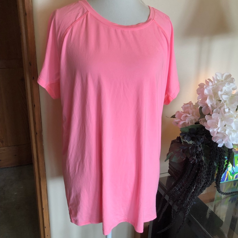 Avia Relaxed Fit Orange and Pink Short Sleeve Tee
